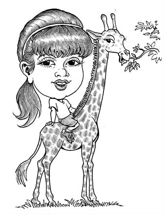 5 minute party caricature