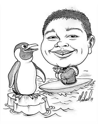 5 minute party caricature