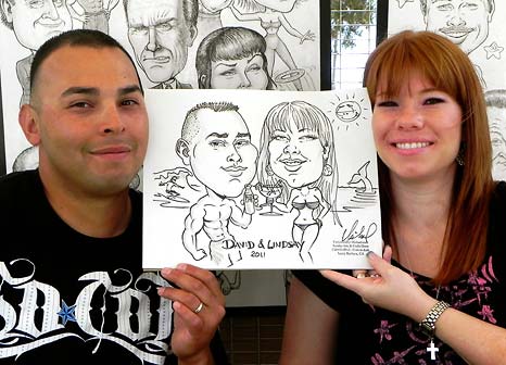 5 minute party caricature