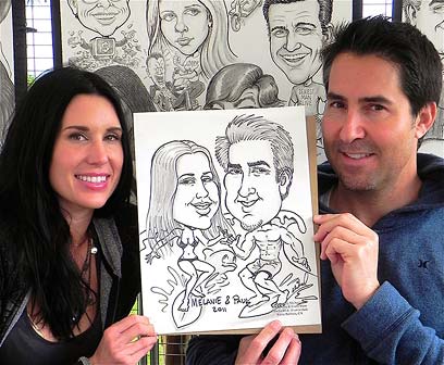 5 minute party caricature