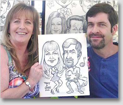 5 minute party caricature