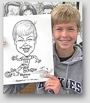 5 minute party caricature